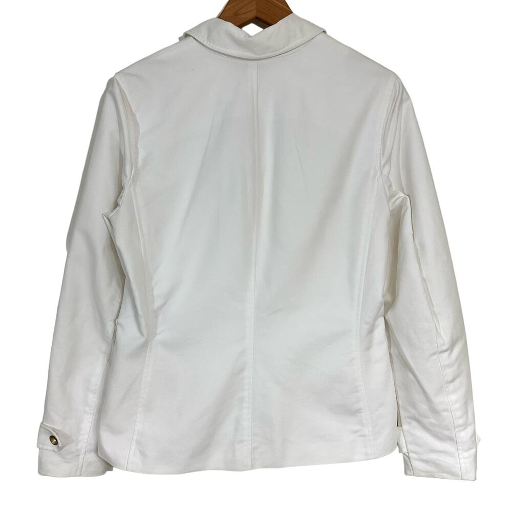 Lauren Ralph Lauren White Chore Barn Coat Equestrian Style Jacket Size Small - Picture 6 of 13
